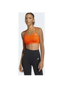 Sport-BH Adidas PERFORMANCE "OPTIME ESSENTIALS LEICHT ST&Uuml;TZENDER WORKOUT BH", Damen, Gr. XL, N-Gr, pure orange, Obermaterial: 85% Polyester, 15% Elasthan, BHs Sport-BH