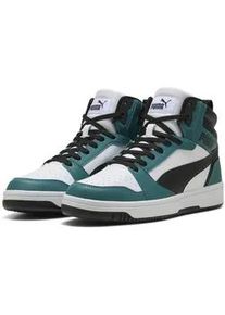 Sneaker Puma "Rebound Sneakers Erwachsene", Herren, Gr. 42.5, emerald ice schwarz, wei&szlig; gr&uuml;n, Obermaterial: Synthetik, Textil; Futter: Textil; Innensohle: REF, Keine Angabe; Laufsohle: Gummi, Schuhe Sneaker