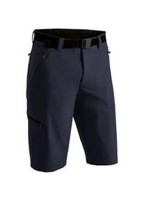 Bermudas Maier Sports "Nil Bermuda", Herren, Gr. 56, Normalgr&ouml;&szlig;en, blau (dunkelblau), 90% Polyamid, 10% Elasthan, Hosen Bermudas, kurze Herren Wanderhose, moderne Outdoor-Bermuda, Trekkinghose