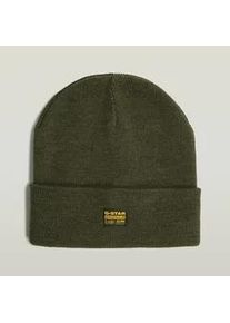 G-Star Raw Beanie G-STAR "Effo Long Beanie", Damen, asfalt, Strick, Kunstfaser, unifarben, M&uuml;tzen Beanie, mit Aufn&auml;her vorn
