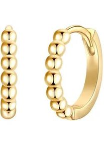 Glanzst&uuml;cke M&uuml;nchen Paar Creolen GLANZST&Uuml;CKE M&Uuml;NCHEN "Set: GSM1957", gelbgold, Ohrringe, Damen, 12,5, Silber 925 (Sterlingsilber), aus Sterling Silber