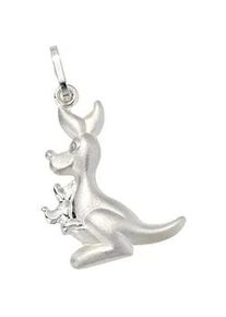 Kettenanh&auml;nger Jobo "Anh&auml;nger Kinderanh&auml;nger K&auml;nguru 21 mm", silber 925, Schmuckanh&auml;nger, M&auml;dchen, Silber 925 (Sterlingsilber), Kettenanh&auml;nger, 925 Silber rhodiniert