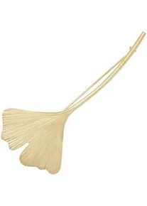 Brosche Jobo "Goldbrosche Ginko Ginkgo 33 mm", gelbgold 375, Broschen, Damen, Gelbgold 375, Brosche, 375 Gold