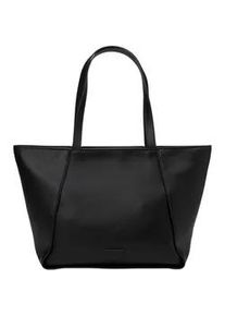 Marc O'Polo Shopper MARC O'POLO "aus einer Lederalternative aus recyceltem Polyester", Damen, Gr. B/H/T: 46cm x 27cm x 13cm, schwarz, Polyester, unifarben, Taschen Shopper