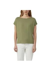 T-Shirt s.Oliver, Damen, Gr. 38, khaki, Jersey, Obermaterial: 95% Viskose, 5% Elasthan, regular fit taillenbedeckt, Rundhals, Shirts T-Shirt, mit Markenlabel