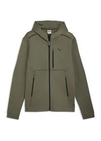Sweatjacke Puma "PumaTECH Kapuzenjacke Herren", Herren, Gr. XS, loden gr&uuml;n, Obermaterial: 77% Baumwolle, 23% Polyester; Kapuzenfutter: 100% Baumwolle; Seitentasche &ndash; Oben: 100% Baumwolle; Seitentasche &ndash; Unten: 77% Baumwolle, 23% Polyester, Sweatjacken Sweatjacke