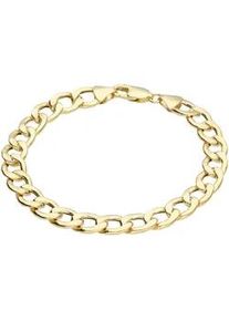 Panzerarmband Luigi Merano "glanz, Gold 333" Gr. 21, gold, Armb&auml;nder, Damen, 21cm, Gelbgold 333, Panzerarmband