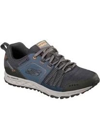 Sneaker Skechers "Escape Plan", Herren, Gr. 41, blau (navy), Leder, Textil, Schuhe Sneaker, mit wasserabweisendem Material, Freizeitschuh, Halbschuh, Schn&uuml;rer, Topseller