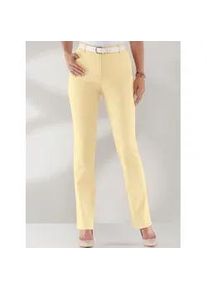 Bequeme Jeans Classic Basics, Damen, Gr. 23, Kurzgr&ouml;&szlig;en, gelb (vanillegelb), 97% Baumwolle, 3% Elasthan, unifarben, lang, Jeans