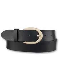 Bernd G&ouml;tz Lederg&uuml;rtel BERND G&Ouml;TZ "Lederg&uuml;rtel mit hochwertiger Goldschlie&szlig;e, Business & Casual", Damen, Gr. 90, schwarz, Rindsleder, G&uuml;rtel Lederg&uuml;rtel