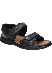 Sandale Josef Seibel "Rafe, schwarz", Herren, Gr. 46, schwarz, Obermaterial: 100% Rindsleder Leather cow., Schuhe Sandale