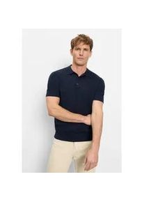 Poloshirt OLYMP "OLYMP Casual Strick", Herren, Gr. M, marine, 84% Baumwolle, 16% Polyamid, Shirts