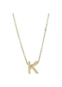 Adelia&acute;s Kette ohne Anh&auml;nger ADELIA ́S "Damen Halskette &ndash; Buchstabe N aus Edelstahl 45+5", gold, Halsketten, Damen, 50cm, Edelstahl, Zum Verschenken an Menschen, die Ihnen am Herzen liegen