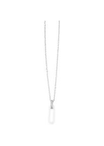 Adelia&acute;s Kette ohne Anh&auml;nger ADELIA ́S "Damen Halskette &ndash; Ankerkette aus Edelstahl mit Zirkonia 45 cm", silber, Halsketten, Damen, 45cm, Edelstahl, Sch&ouml;ne Geschenkidee zum Weihnachten