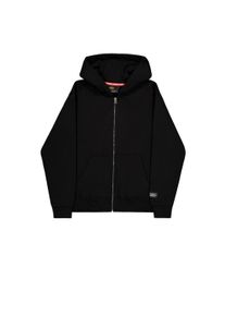 Hoodie Alpha Industries "Label Hoodie Zip Backprint", Herren, Gr. XS, schwarz, Obermaterial: 80% Baumwolle, 20% Polyester, regular fit, Sweatshirts Hoodie