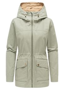 Anorak Ragwear "Anorak Lenoa Vintage", Damen, Gr. XXL, gr&uuml;n (dusty olive), Obermaterial: 100% Baumwolle CO. Obermaterial: Futter: 100% Polyester PES., relaxed fit, hoch geschlossener Ausschnitt, &Auml;rmel mit &Auml;rmelschlitz 1-Knopf-Manschette, Jacken Anorak, &Uuml;bergangsparka mit Kapuze und Taillenzugband