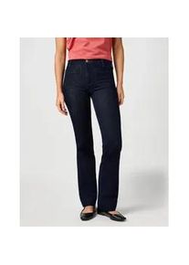 Bootcut-Jeans Wrangler "Flare", Damen, Gr. 31, L&auml;nge 30, soft_moonlight, Denim/Jeans, Obermaterial: 70% Baumwolle, 29% Polyester, 1% Elasthan, ausgestellt lang, Jeans, im Retro-Design mit ausgestelltem Bein
