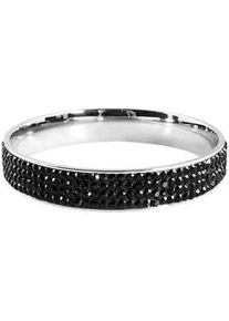 Adelia&acute;s Armreif ADELIA ́S "Damen Armband &ndash; Armreif aus Edelstahl mit Zirkonia &Oslash; 6,8 cm cm", silber, Armb&auml;nder, Damen, 6,8cm, Edelstahl, Armreif, Ideal als Geschenk &ndash; dezent und elegant