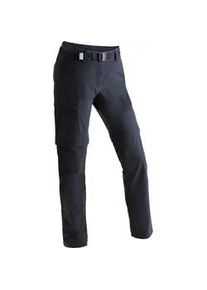 Funktionshose Maier Sports "Inara slim zip", Damen, Gr. 40, Normalgr&ouml;&szlig;en, blau (dunkelblau), 90% Polyamid, 10% Elasthan, Hosen Funktionshose, Damen Wanderhose, zipp-off Outdoor-Hose, 4 Taschen, Slim Fit