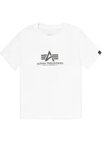 T-Shirt Alpha Industries "Basic T-Shirt BL Puff Print W", Damen, Gr. XL, wei&szlig;, Obermaterial: 100% Baumwolle, Shirts T-Shirt