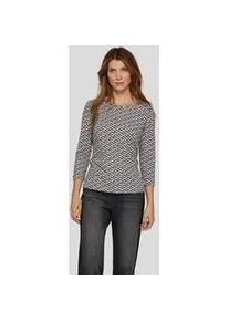 Print-Shirt Rabe "T-Shirt", Damen, Gr. 40, grau, 92%Baumwolle 8%Elasthan, gerade, Shirts