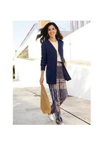 Schlupfhose Classic Basics, Damen, Gr. 28, Kurzgr&ouml;&szlig;en, royalblau, ecru, bedruckt, 100% Viskose, bedruckt, gemustert, mehrfarbig, Hosen Schlupfhose