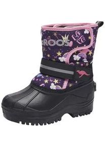 Winterstiefel Kangaroos "K-Shell II", Damen, Gr. 35, blau (navy, schwarz, princes), Synthetik, Textil, Schuhe Winterstiefel, Snowboots, Winterboots, Winterschuhe, mit Klettverschluss