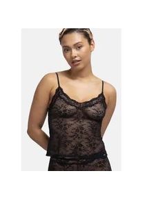 Unterhemd Dorina "Origins", Damen, Gr. XXL, N-Gr, schwarz, Spitze, Obermaterial: 85% Polyamid, 15% Elasthan, k&ouml;rpernah, V-Ausschnitt, Unterhemden Unterhemd, durchgehende Spitze mit Spitzenbesatz