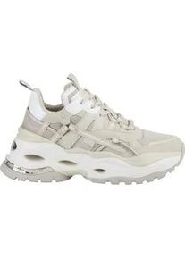 Trainingsschuh Buffalo "Buffalo Damen Buffalo Triplet Hollow Sneaker Low", Damen, Gr. 38, cream, Kunstfaser, Schuhe