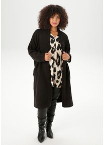 sheego Gro&szlig;e Gr&ouml;&szlig;en Strickjacke, schwarz, Gr&ouml;&szlig;e 54 - Damen