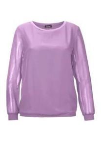 Klassische Bluse GOLDNER "Schlupfbluse", Damen, Gr. 46, lila (flieder), Obermaterial: 100% Polyester PES., figurumspielend, normales B&uuml;ndchen, Blusen, Luftiiger Chiffon