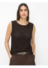 Brax Damen Top Style INA dark ebony, dunkelbraun, Gr. 34