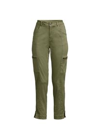 LANDS' END 7/8-Cargohose aus Lyocell-Mischung Mid Waist, Damen,  Gr&uuml;n, Baumwolle/Lyocell (Viskose)/Baumwoll-Mischung, by Lands' End