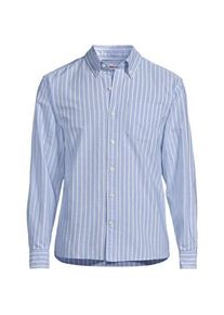 LANDS' END Oxfordhemd Sail Rigger, Herren,  Blau, Baumwolle, by Lands' End