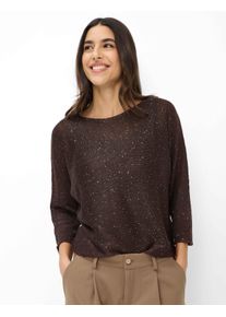 Brax Damen Pullover Style NALA dark ebony, dunkelbraun, Gr. 42