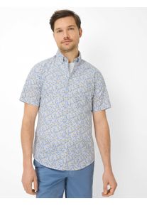 Brax Herren Hemd Style DAN heaven, Blau, Gr. L