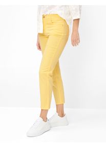 Brax Damen Five-Pocket-Hose Style MARY S BUTTERCUP, hellgelb, Gr. 36