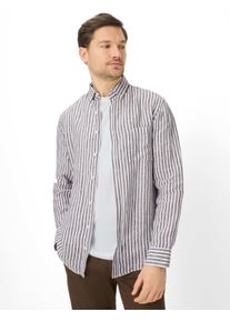 Brax Herren Hemd Style DANIEL chocolate, dunkelbraun, Gr. L