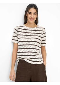 Brax Damen Shirt Style CIRA S soft ecru, cremewei&szlig;, Gr. 34