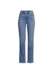 LANDS' END Straight Fit Recover High Waist Jeans, Damen,  Blau, Baumwoll-Mischung, by Lands' End