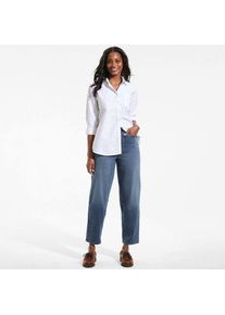 LANDS' END Knit Denim STARFISH Barrel-Jeans, Damen,  Blau, Baumwoll-Mischung/Polyester-Mischung, by Lands' End