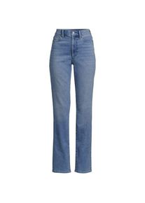 LANDS' END Straight Fit Recover High Waist Jeans, Damen,  Blau, Baumwoll-Mischung, by Lands' End