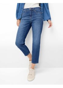Brax Damen Five-Pocket-Hose Style CAROLA S USED STONE BLUE, denim blau, Gr. 36