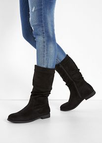 bonprix Stiefel, schwarz, Gr.42, Zeitloser Stiefel f&uuml;r jede Gelegenheit, aus Vegan
