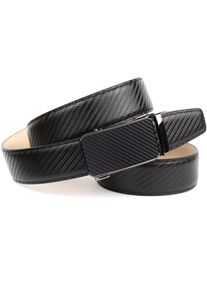Lederg&uuml;rtel Anthoni Crown, Herren, Gr. 11,5, schwarz, Rindsleder, G&uuml;rtel Lederg&uuml;rtel, Automatik Schlie&szlig;e