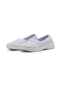 Sneaker Puma "ADELINA 2", Damen, Gr. 42, wei&szlig; (lila frost, Puma wei&szlig;), Textil, Schuhe Sneaker, mit minimalistischer Silhouette, flexibles Obermaterial aus Textil