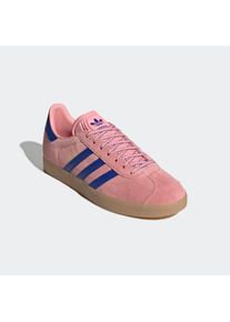 Sneaker adidas originals "GAZELLE", Damen, Gr. 36, rosa (semi pink spark, lucid blau, pure sulfur), Leder, Synthetik, Schuhe Sneaker
