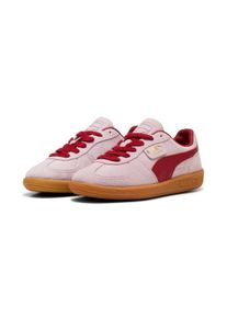 Sneaker Puma "PALERMO", Herren, Gr. 43, rosa (rose mauve, schwarz crimson), Leder, mehrfarbig, Schuhe Sneaker, aus Leder, mit Synthetik-Innenmaterial, mit Schn&uuml;rverschluss
