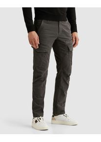 PME-Legend Cargohose PME LEGEND "Nordrop Stretch Twill", Herren, Gr. 31, L&auml;nge 32, grau (turbulence), Twill, Obermaterial: 97% Baumwolle, 3% Elasthan, unifarben, regular fit kn&ouml;chellang, Hosen Cargohose, mit Logo Stickerei