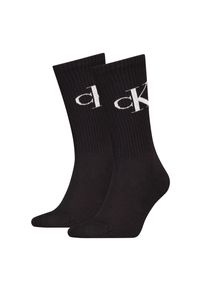 Tennissocken Calvin Klein Jeans "CKJ MEN SOCK MONOGRAM", Damen, Gr. 43-46, schwarz, Baumwollmischung, normal, Socken Tennissocken, mit verst&auml;rkter Ferse, komfortable Frotteesohle